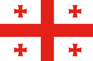 Flaga Gruzja różne wymiary