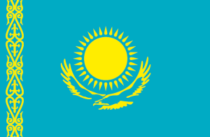 Flaga Kazachstan różne wymiary