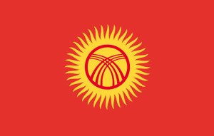 Flaga Kirgistan różne wymiary