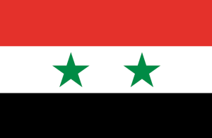 Flaga Syria różne wymiary     