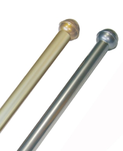 Maszt lakierowany do stojaków gabinetowych z kulą