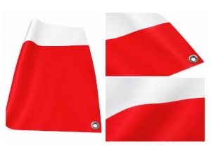 Flaga Polska satynowa 100x150 cm