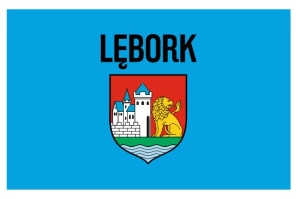 Flaga Lębork różne wymiary
