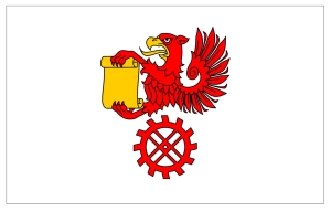 Flaga Kępice różne wymiary