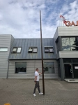M14 Maszt z włókna szklanego STANDARD 6,75M OUTLET RAL8007 
